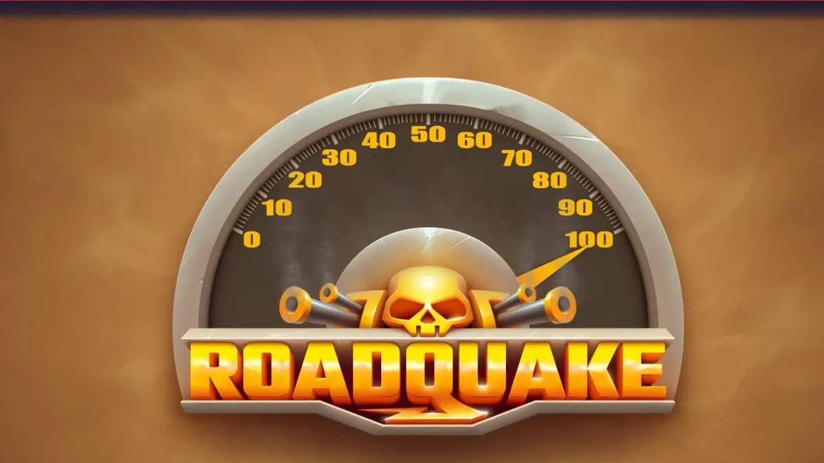 Visual aksi pertempuran kendaraan dalam slot Roadquake